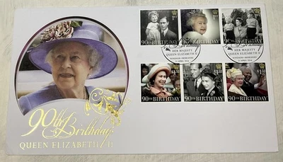 GB QEII 2016 королева Елизавета II 90-й день рождения Букингем FDC Виндзор SHS - Изображение 1 из 3