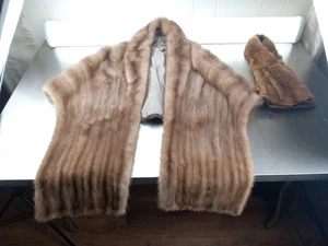 Stola visone marrone originale maresciallo campo e compagnia donna grande - Foto 1 di 4