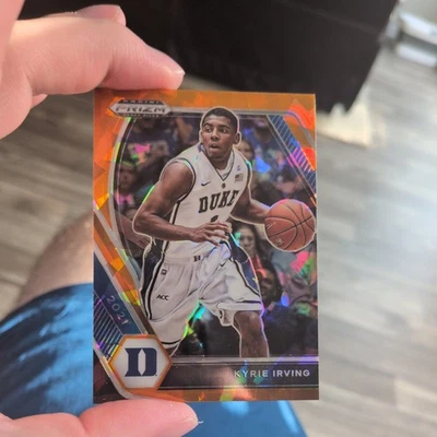 2021–22 Panini Prizm Draft медиаторы оранжевый треснутый лед No62 Кайри Ирвинг Дьюк - Изображение 1 из 2