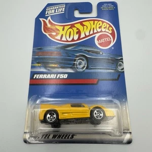 Hot Wheels 2000 #161 Ferrari F50 Challenge Yellow Chrome 5-Spoke Wheels - Picture 1 of 6