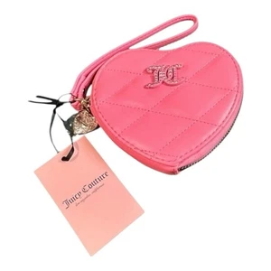 Juicy Couture Pink Lemonade Brighter Than A Diamond Heart Zip Wallet NWT - Picture 1 of 3