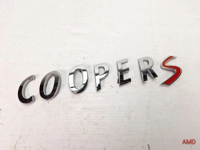 Mini Cooper S Clubman R55 R56 R57 2013 puerta trasera/insignia emblema maletero Foto 1 de 4