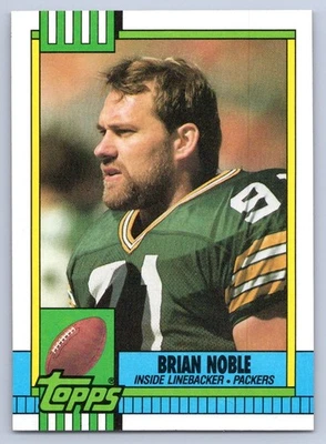 1990 Topps Brian Noble #151 Green Bay Packers - Image 1 of 2