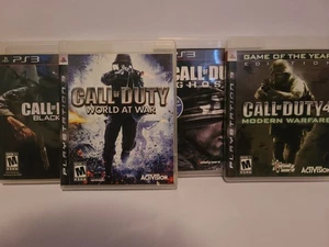 Call Of Duty Lot PS3 Black Ops, World At War, Ghost, and COD 4 Modern Warfare - Picture 1 of 9