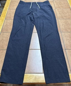 Faherty Essential Hose Herren dunkelgrau Kordelzug Taschen Stretch Gr. 30 x 30 - Bild 1 von 9