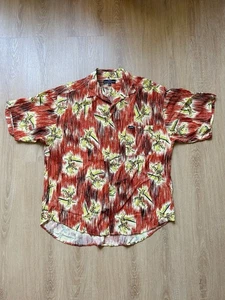 GUESS Georges Marciano Hawaiian Cowboy VINTAGE Shirt XL Button Up Made In USA - Picture 1 of 8