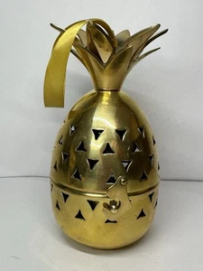 Tommy Bahama Island Ananas poliertes Messing Pomander 5,5" - Bild 1 von 10