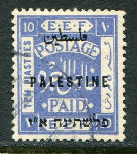 Palestina 1921-22 'Londres 1' 10p SG 69 usado (cat. £750) 'B' - Imagen 1 de 2