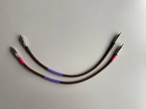 Tuneful Cables Belden 8402 with Switchcraft HIFI Interconnect Cable Pair 1.5 ft - Picture 1 of 4
