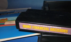 HOME FINANCIALS TI HOME COMPUTER CARTRIDGE USED RARE COLLECTIBLE W/MANUAL QTY-1 - Picture 1 of 3