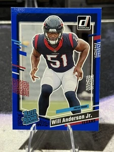 2023 Panini Donruss - Rated Rookie Press Proof Blue #342 Will Anderson (RC) - Picture 1 of 2