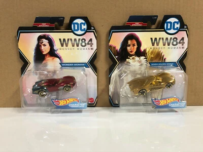 HOT WHEELS 2-Pak WW1984 First Appearance WONDER WOMAN + GOLDEN ARMOR DC Comics - Image 1 of 4