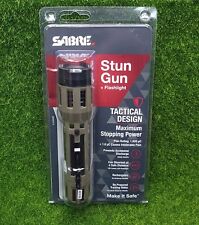 Sabre Stun Gun & 120 Lumen LED Flashlight Self Defense, OD Green - S-2000SF-G