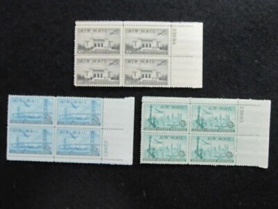 US - SCOTT# C34-C36 - PLATE BLOCK 4 - MNH - CAT VAL $9.50 - Image 1 of 2