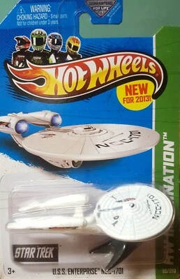 Hot Wheels Star Trek EE. UU. Enterprise NCC-1701 escala 1:64 HW Imagination 2013 Foto 1 de 4
