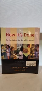 How It's Done Third Edition by Emily Stier Adler Social Research - Picture 1 of 7