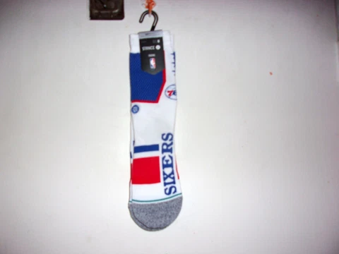 Stance Philadelphia 76ers Medium Socks NWT  Size 6-8.5 Cover