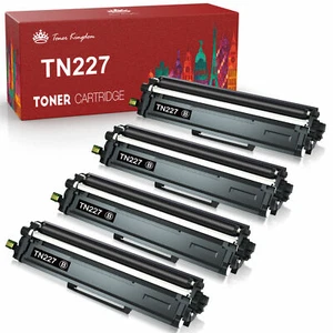 4 x Black Toner for Brother TN227 TN227BK TN223 MFC-L3710CW L3770CDW HL-L3270CDW - Picture 1 of 7