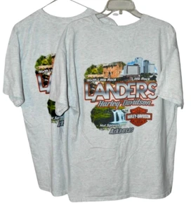 Camiseta Harley Davidson Graphic Ark su par a juego L y XL gris 2008 - Imagen 1 de 5