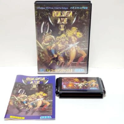 Golden Axe 2 Mega Drive MD Genesis Sega Used Japan Boxed Manual Tested 1991 - Image 1 of 4