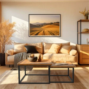 Lightweight Set of 2 Living Room Center Table Nesting Coffee End Table Balcony - Picture 1 of 16