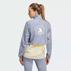 Giacca a vento donna Adidas 2023 Boston Marathon taglia XL HY0267 grigia nuova con etichetta - Foto 1 di 12