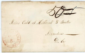 FLORIDA TERRITORY-ST AUGUSTINE Fl.T.-AUG/5(red)-1843(dateline)-St Johns County-F - Picture 1 of 4