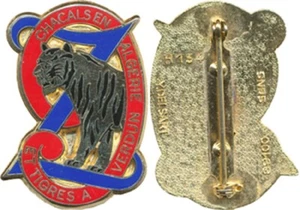 9° Régiment de Zouaves, 38 mm, beu foncé, plein, épingle rivetée, Delsart 134 - Picture 1 of 1