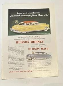 Anuncio impreso de revista Hudson Hornet 1952 vintage (24D6) - Imagen 1 de 2
