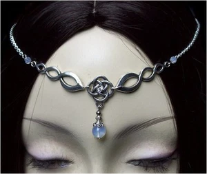  ~v~Stirnschmuck°Eldalie°LARP°circlet°Tiara°Arwen°Imladris°Diadem°Galadriel~v~ - Bild 1 von 1