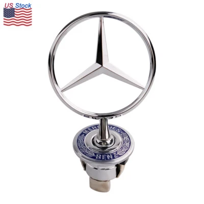 Bonnet Hood Emblem Standing Badge Fit For Mercedes Benz W124 W202 W203 W208 W210 Foto 1 de 4