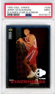 1995 Choice PLAYER'S CLUB PLATINUM Rookie JERRY STACKHOUSE # 220 PSA 9 Low Pop! - Bild 1 von 1