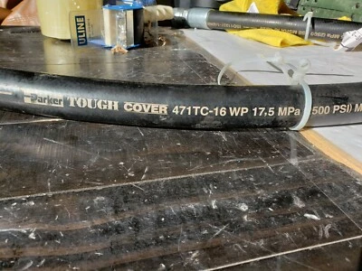 Parker Tough Cover Hose (Black) 2 ft. Model: 471TC-16 WP 17, 5 (2500 PSI) MSHA - Image 1 of 4