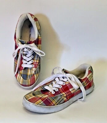 Tênis feminino US POLO ASSN XADREZ Low RIDERS tamanho 10M - Imagem 1 de 4