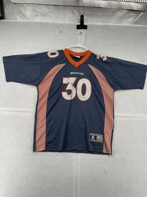 Camiseta DE COLECCIÓN Denver Broncos Juvenil Extra Grande Azul Marino #30 Davis Starter Años 90 Foto 1 de 4