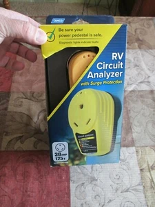 Camco 55311 Yellow Power Grip 30A/125V RV Electrical Circuit Analyzer Adapter - Picture 1 of 6