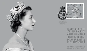 QUEEN ELIZABETH II = PLATINUM JUBILEE = Scarce Official FDC Canada 2022 New - Bild 1 von 2