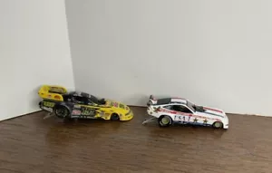 Hot Wheels Dragstrip Demons Bruce Larson USA-1 Corvette John Force Mustang Set - Picture 1 of 13