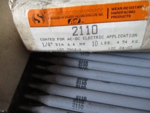 Electrodos de soldadura por arco de metal blindados STOODY 2110 1/4"" 10 LB.AC-DC sellados al vacío - Imagen 1 de 5