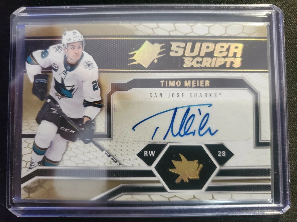 Timo Meier 2018-19 SPx Super Scripts Autograph - Image 1 of 2