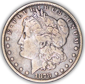 Dólar de plata Morgan 1878-S ~ En muy buen estado - Imagen 1 de 2