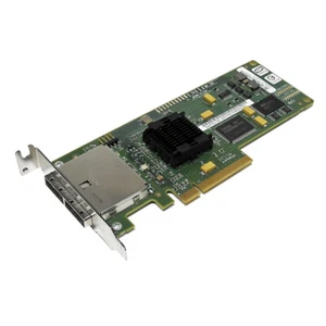 LSI SAS3801EL-S Dual Port 3Gb SAS PCIe x8 Server Adapter SunFRU 375-3487-04 LP - Picture 1 of 3