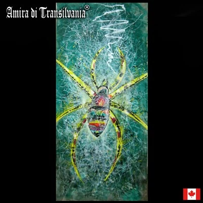arte moderno pintura contemporánea paisaje decorativo araña insecto animal verde Foto 1 de 4