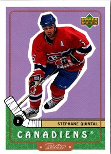 1999 Upper Deck Retro Stephane Quintal #40 Montreal Canadiens