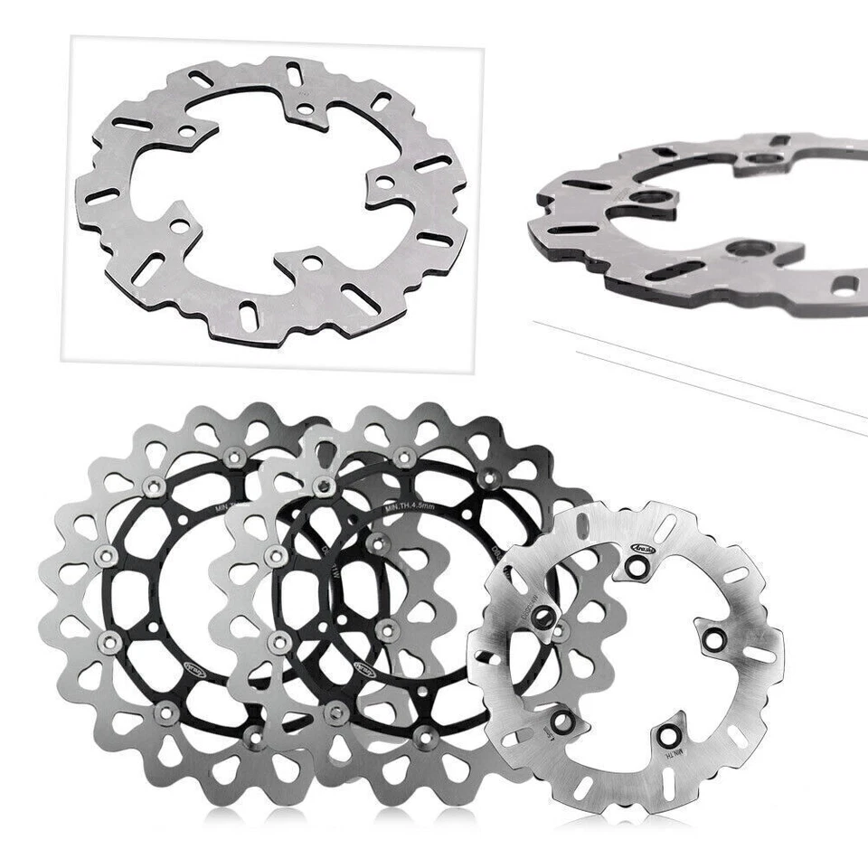 Motorcycle Stainless Steel Brake Disc Rotor Set for Yamaha YZF R1 2004 2005 2006 Foto 1 de 4