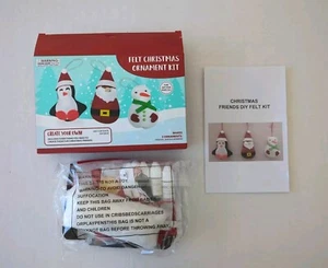 Addobbo natalizio in feltro kit artigianale 1 ciascuno di Babbo Natale Pinguino pupazzo di neve di Eccolo  - Foto 1 di 6