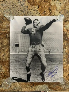 Paul Hornung ND Notre Dame Green Bay Heisman Winner ‘56 B&W Autographed 16x20 - Picture 1 of 4