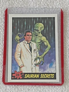 Tarjeta coleccionable 1988 Topps Dinosaurs Attack #28 Saurian Secrets casi nueva - Imagen 1 de 2