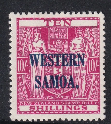 Samoa 1935 KGV 10s carmine-lake superb MNH. SG 191. Sc 177 Cover