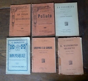 Lotto LIBRETTI D'OPERA:DONIZETTI,L e F. RICCI,COMAROSA,1911-1942[musica lirica - Imagen 1 de 3